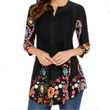2018 Women's Fashion Casual Loose Long Sleeve Cotton Blouse Shirt Tunic Tops Women Floral Blouse 2018 Women's Fashion Casual Loose Long Sleeve Cotton Blouse Shirt Tunic Tops Women Floral Blouse