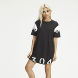 2018 women's fashion and leisure T-shirts female short sleeved stars print back old leisure T-shirts large size summer clothes