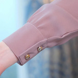 2018 Women Tops And Blouses Spring Long Sleeve Chiffon Blouse Women Casual V-neck Solid Office Shirts For Ladies Blusas Femme