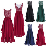 2018 Sexy Womens Elegant Flower Maxi Lace Dress vestido de festa Backless Dress Fashion Pageant Princess Party Formal Long Dress