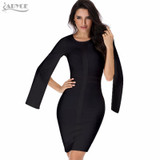 2018 Sexy Women Winter Party Dresses White Bodycon Dress Black O-neck Batwing Sleeve Luxury Celebrity Runway Dress Club Vestidos 2018 Sexy Women Winter Party Dresses White Bodycon Dress Black O-neck Batwing Sleeve Luxury Celebrity Runway Dress Club Vestidos