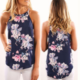 2018 Sexy Women Blouses Casual Elegant Floral Blouse Slim Sleeveless Work Wear Blusas Feminina Tops Shirts Plus Size