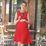 Emotion Moms Loose maternity clothes Chiffon summer Nursing pregnant dress pregnancy clothes for Pregnant Women maternity dress
