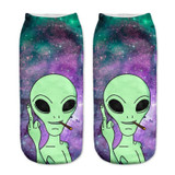 emoji unicorn socks Hot Sale 3d Printed womens socks low cut ankle short funny harajuku ankle socks calzini