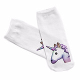 emoji unicorn funny socks Hot Sale 3d Printed womens socks low cut ankle short spaort socks