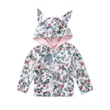 Emmababy Cute Baby Girls Infant Rabbit Jacket Winter Warm Winter Hooded Coat Outerwear