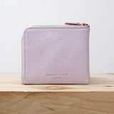 EMMA YAO leather wallet female small zipper wallet ultrathin fashion coin purses holders