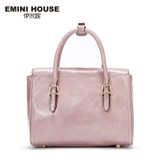 EMINI HOUSE Vintage Oil Wax Genuine Leather Women Crossbody Bag Luxury Handbags Women Messenger Bags Fashion Shoulder Bags