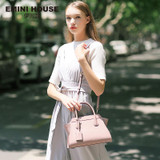 EMINI HOUSE Split Leather Shoulder Bag Fashion Trapeze Women Messenger Bags Handbag Women Famous Brands Crossbody Bags For Women