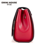 EMINI HOUSE Split Leather Flap Bag New Design Women Messenger Bags Casual Clutches Women Shoulder Bags Fashion Crossbody Bag