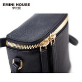 EMINI HOUSE Fashion Genuine Leather Mini Bucket Bag Women Messenger Bags Travel Shoulder Bag Crossbody Bags For Women