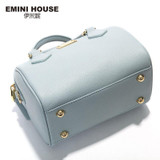 EMINI HOUSE 2016 Genuine Leather Boston Bag Fashion Handbags Women Shoulder Bag Women Messenger Bags Crossbody Bags For Women
