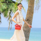 EMINI HOUSE 2016 Fashion Split Leather Flap Bag Women Messenger Bags Trapeze Women Shoulder Bags Crossbody Bags For Women