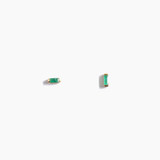 Emerald Baguette Earrings