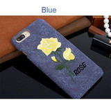 Embroidery Rose Phone Cases for iPhone 6/6s/6 Plus/6s Plus/7/7 Plus/8/8 Plus/Galaxy s8/s8 Plus
