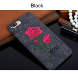 Embroidery Rose Phone Cases for iPhone 6/6s/6 Plus/6s Plus/7/7 Plus/8/8 Plus/Galaxy s8/s8 Plus