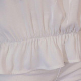 Elegant Women Blouses Plus Size Summer Long Sleeve White Slim Crochet Hollow Lace Women Tops Shirts