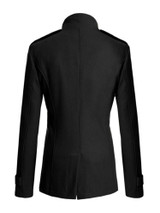New Style 2016 Winter Casual Double Breasted Coat Men Stand Collar Slim Fit Long Trench Coat Mens Wool Pea Coat Manteau Homme