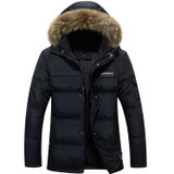 New Style 2016 Men Down Coat Hooded Coat Men Winter Jacket Men's White Duck Down Jacket Thick Warm Male Outerwear Plus Size W149