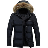 New Style 2016 Men Down Coat Hooded Coat Men Winter Jacket Men's White Duck Down Jacket Thick Warm Male Outerwear Plus Size W149