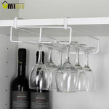 New Stainless Steel Wine Glasses Holder Wine Goblet Rack Kitchen Bar Wall Hanging Champagne Wine Rack Glass Cup Holder Storage