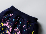 New SpringAutumn Baby Boys Girls Print Ink Clothing Suits Children Jacket Pants 2Pcs Sets Autumn Kids Clothes Toddler Tracksuits