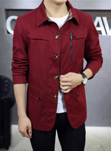 New spring Trench Coat Men brand-clothing  thin Trench Coat Men Outerwear Casual Coat Men's Jackets Windbreaker Mens Trench Coat