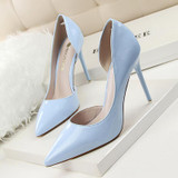 New Spring Single High Heels Shoes Women Pumps Thin Heels Concise Summer Elegant High Heeled Shoes Shallow OL Shoes Heels G638-5