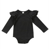 New Spring Ruffles baby clothes romper 2017 Newborn Infant Kids Baby Girl Cotton Romper Jumpsuit Clothes Outfits