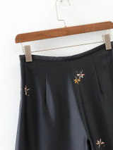 New Spring European Printing Wide Leg Pants Fashion Loose High Waisted Trousers Culottes Pop156