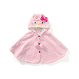 new spring autumn Hello Kitty Kids Baby Girl Clothes Soft Fleece Cloak Coat Toddler Girls Clothing Cape For Winter Outerwear