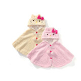 new spring autumn Hello Kitty Kids Baby Girl Clothes Soft Fleece Cloak Coat Toddler Girls Clothing Cape For Winter Outerwear
