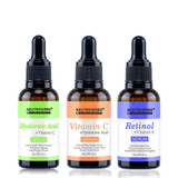 3 Pcs Mix Bundle Hyaluronic + Vitamin C + Retinol (50% OFF)