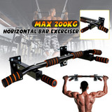 Door Wall Horizontal Bars Steel 200kg Home Gym Workout Chin push Up Pull Up Training Bar Sport Fitness Sit-ups Fitness Equipment