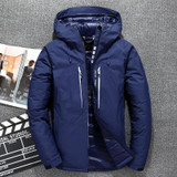 New Hot Sale Windproof Down Jacket Men Warm Hooded Winter Jacket Brand High Quality Smart Casual White Duck Down Coat