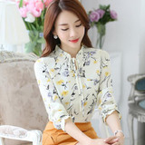 Autumn Women chiffon blouses Fashion Casual Loose printed chiffon shirt Long-sleeve Elegant Women shirt plus size women clothing Autumn Women chiffon blouses Fashion Casual Loose printed chiffon shirt Long-sleeve Elegant Women shirt plus size women clothing
