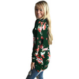 Autumn Women Casual Outwear Boho Irregular Long Sleeve Wrap Cardigans Loose Floral Print Basic Coats Tops Casacos Plus Size a12