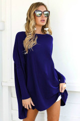 Autumn Winter Women Sweaters and Pullovers 2017 New Fashion Long Batwing Sleeve Loose Knitted O-neck Pullovers Female Sweaters