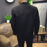 Autumn Bomber Jacket Men 2017 New Fashion Chinese Long Pao Jackets Men Slim Fit Long Sleeve Casual Mens Coats Windbreaker 5XL-M