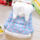 Autumn Baby Girl Coats Spring Cotton winter coat Baby Jacket Hooded Outerwear Clothes for 6M to 3Years old Baby Girls