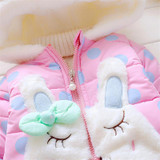 Autumn Baby Girl Coats Spring Cotton winter coat Baby Jacket Hooded Outerwear Clothes for 6M to 3Years old Baby Girls