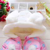 Autumn Baby Girl Coats Spring Cotton winter coat Baby Jacket Hooded Outerwear Clothes for 6M to 3Years old Baby Girls