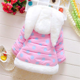 Autumn Baby Girl Coats Spring Cotton winter coat Baby Jacket Hooded Outerwear Clothes for 6M to 3Years old Baby Girls