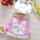 Autumn Baby Girl Coats Spring Cotton winter coat Baby Jacket Hooded Outerwear Clothes for 6M to 3Years old Baby Girls