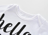 Autumn baby boy clothes long sleeve letter t-shirt+pants+cap newborn 3pcs suit baby girl clothing set infant outfits