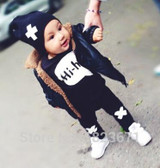 Autumn baby boy clothes cotton baby girl clothing set long sleeve t shirt + pants newborn 2pcs suit infant clothing