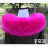 Autumn and winter women's faux Fox raccoon fur collar fur cap down coat overcoat collar winter thicken warm muffler scarf
