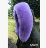 Autumn and winter women's faux Fox raccoon fur collar fur cap down coat overcoat collar winter thicken warm muffler scarf