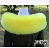 Autumn and winter women's faux Fox raccoon fur collar fur cap down coat overcoat collar winter thicken warm muffler scarf