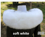 Autumn and winter women's faux Fox raccoon fur collar fur cap down coat overcoat collar winter thicken warm muffler scarf